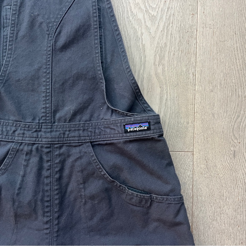 Patagonia Women’s Size XS Stand Up Overalls in Smolder Blue 100% Organic Cotton - Picture 8 of 11